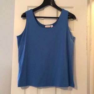Chico’s matte blue tank size 3 (16)